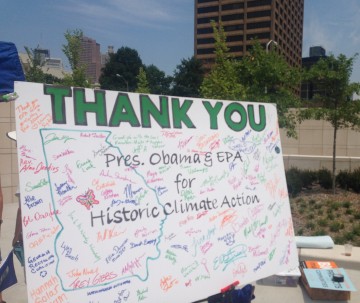 At the Clean Power Plan rally in Atlanta, GA on August 5, 2015.